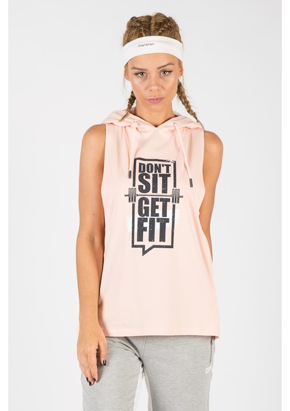 Regular Kadın Kapşonlu Kolsuz Mercan Atlet 17503 fiyatları