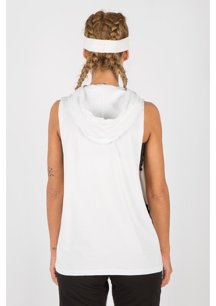 Regular Kadın Kapşonlu Kolsuz Beyaz Atlet 17503 fırsatları