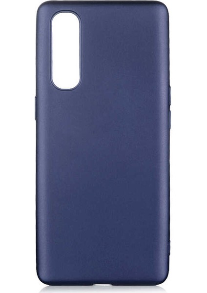 Oppo Reno 3 Pro 5g Kılıf Mat Premium Silikon Kılıf Lacivert