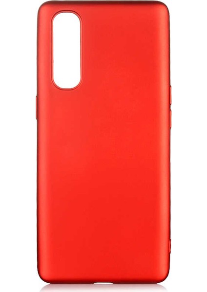 Oppo Reno 3 Pro 5g Kılıf Mat Premium Silikon Kılıf Kırmızı