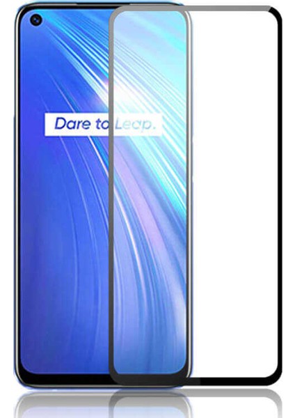 Realme 6 Tam Kaplayan Tempered Cam Ekran Koruyucu