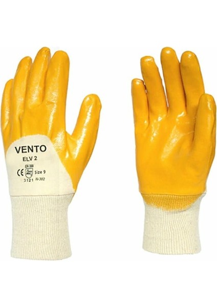 Sarı Nitril Iş Eldiveni Elv 2 12 Adet