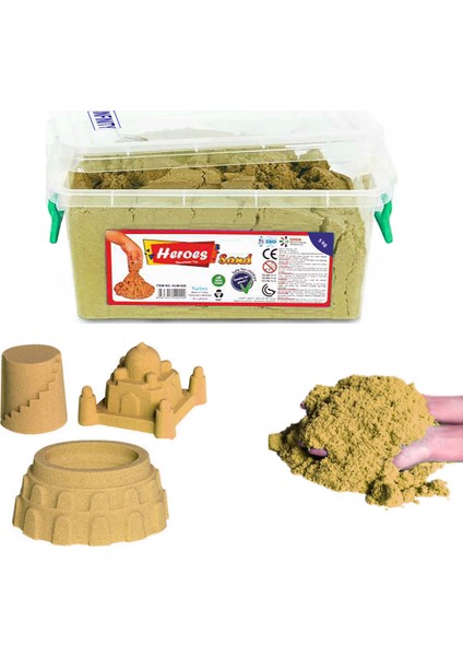 Kinetik Kum Naturel ve Deniz Canlıları Kum Kalıpları Seti