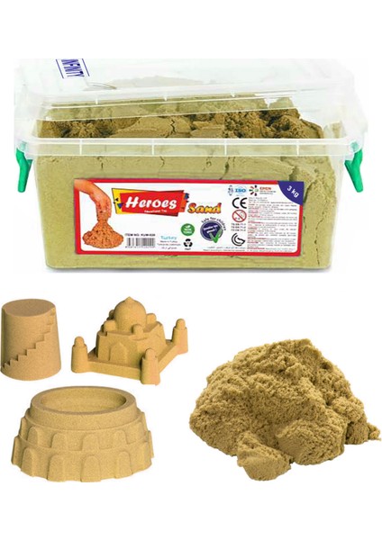 Kinetik Kum Naturel ve Tarihi Yapı Kum Kalıpları Seti