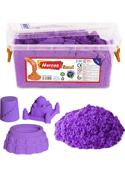 Kinetik Kum Mor + Büyük Kum Havuzu ve Deniz Canlıları Kum Kalıpları Seti fiyatları