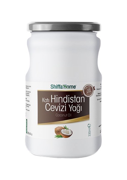 Shiffa Home  Katı Hindistan Cevizi Yağı Soğuk Pres Saf Sızma Katı Hindistan Cevizi Yağı 330 ml