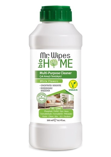 Farması Mr Wıpes Konsantre Çok Amaçlı Temizleyici - Beyaz Çiçek Kokulu 500 ml