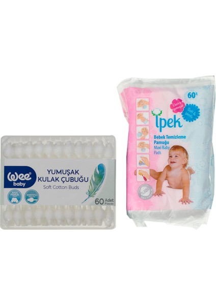 Wee Baby Kulak Çubuğu + İpek Temizleme Pamuğu Seti