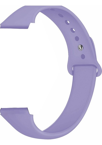 Amazfit Bip S 20 mm Kordon Mat Düz Renkli Silikon Mor