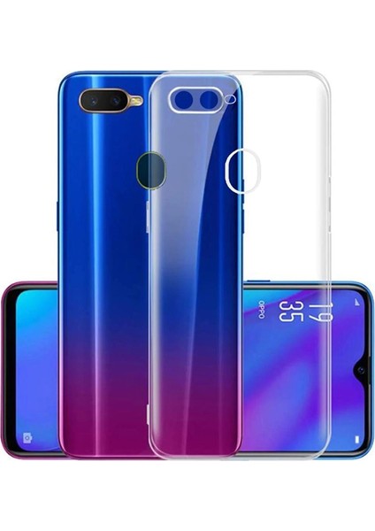 Case Street Oppo A12 Kılıf Kamera Korumalı Şeffaf Silikon Şeffaf