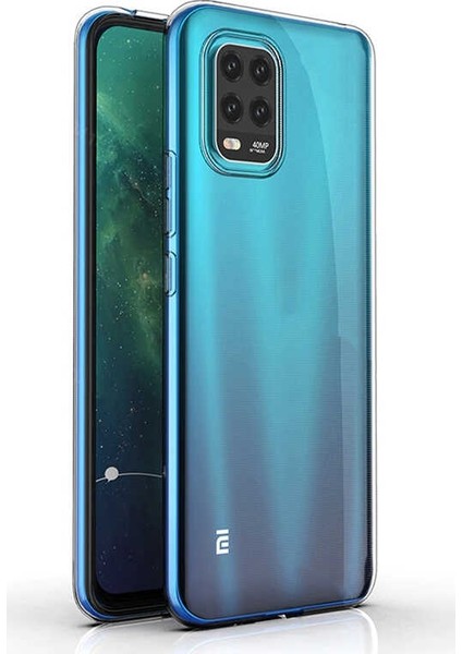 Xiaomi Mi 10 Lite Kılıf Süper Silikon Arka Koruma + Nano Glass Şeffaf modelleri