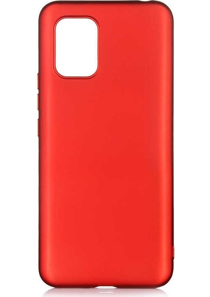 Xiaomi Mi 10 Lite Kılıf Premier Silikon Koruma + Nano Glass Kırmızı