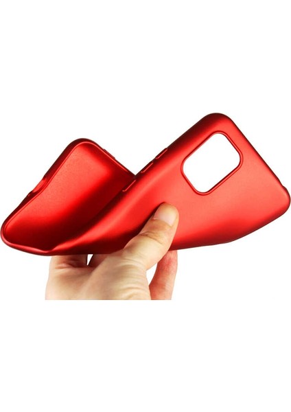 Xiaomi Mi 10 Lite Kılıf Premier Silikon Koruma + Nano Glass Kırmızı modelleri