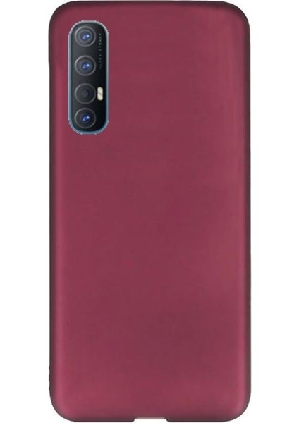 Oppo Reno 3 Pro Kılıf Premier Silikon Esnek Koruma Mürdüm