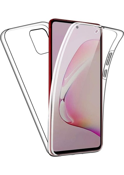 Samsung Galaxy S10 Lite Kılıf Ön Arka Şeffaf Silikon Koruma Renksiz