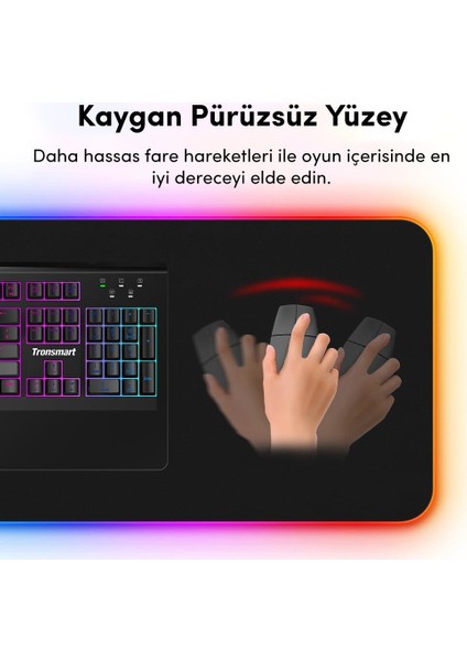 Spire 80x30cm RGB Gaming Oyuncu Mousepad