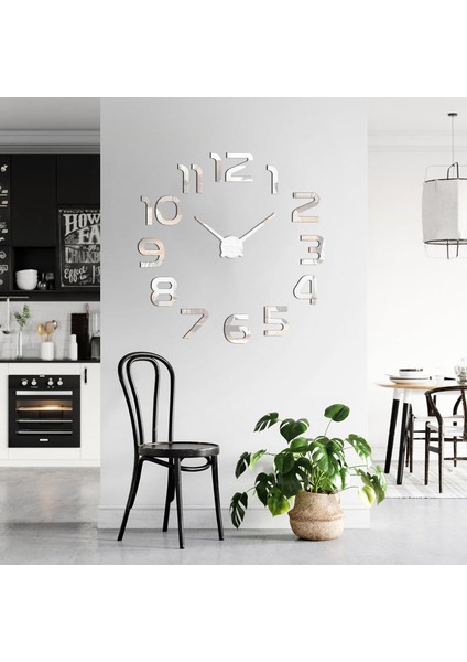 Dekoratif 3D Duvar Saati Model 8