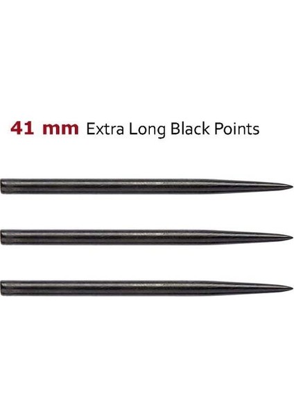 41 mm Extra Long Black Çelik Uç