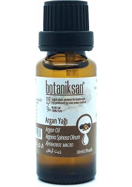 Argan Yağı 20ML Soğuk Sıkım, Saf, Doğal, Katkısız