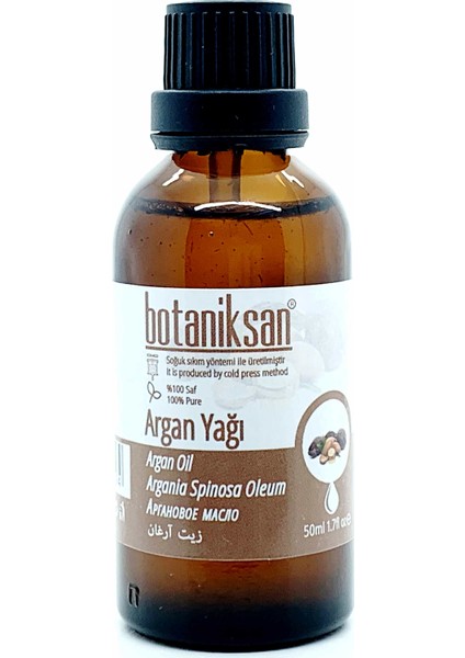Argan Yağı 50ML Soğuk Sıkım, Saf, Doğal, Katkısız