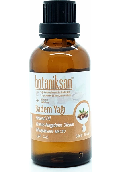 Badem Yağı 50ML Soğuk Sıkım, Saf, Doğal, Katkısız