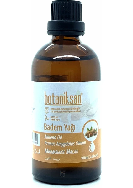 Badem Yağı 100ML Soğuk Sıkım, Saf, Doğal, Katkısız