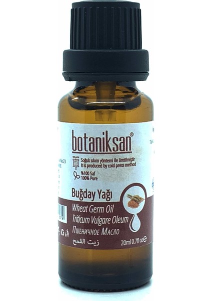 Buğday Yağı 20ML Soğuk Sıkım, Saf, Doğal, Katkısız