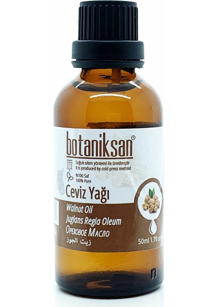 Ceviz Yağı 50ML Soğuk Sıkım, Saf, Doğal, Katkısız