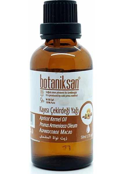 Kayısı Çekirdeği Yağı 50ML Soğuk Sıkım, Saf, Doğal, Katkısız