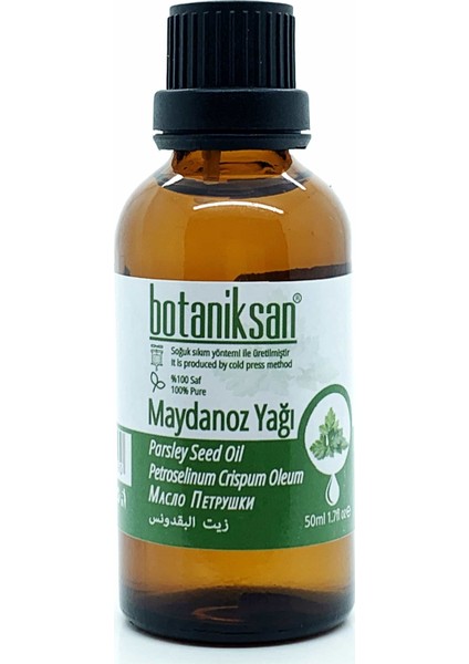 Maydanoz Yağı 50ML Soğuk Sıkım, Saf, Doğal, Katkısız