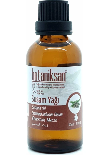 Susam Yağı 50ML Soğuk Sıkım, Saf, Doğal, Katkısız