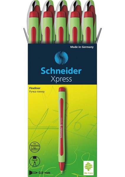 Xpress 0,8 Mm Fiber Uçlu Kalem Kırmızı 10'Lu Kutu