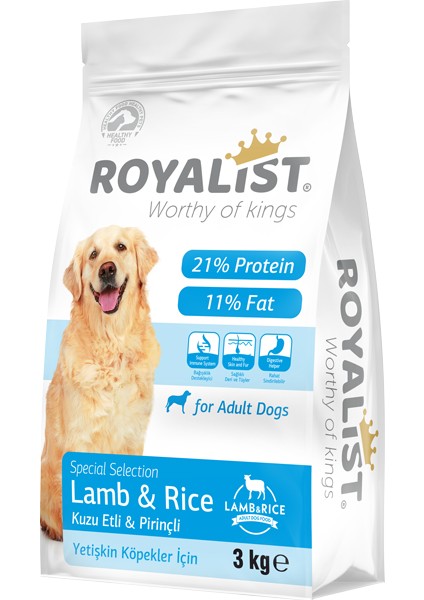 Royalıst Dog Lamb &rice 3 kg Köpek Maması