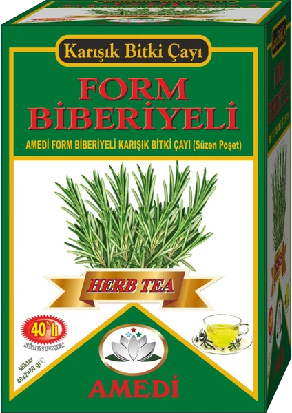 Biberiyeli Form Detox Karışık 40 Süzen Poşet Çay