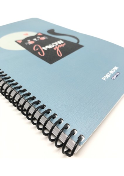 Meow 80 Yaprak Çizgili A6 Defter