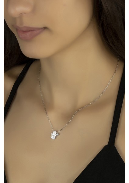 Swarovskı Gümüş Çok Taşlı Peri Kolye fiyatları