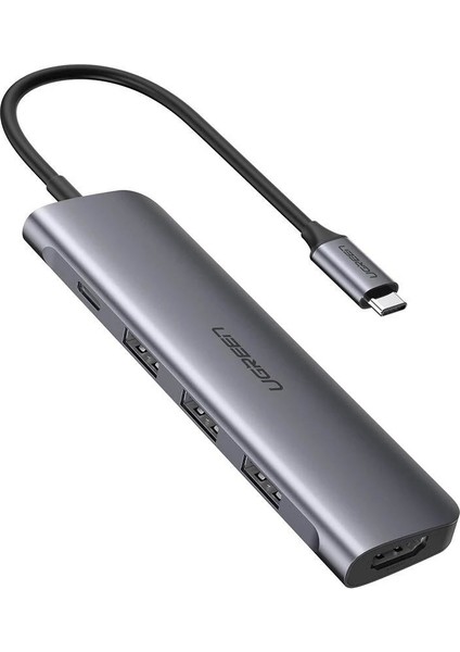 Type-C USB Çoklayıcı ve HDMI Dönüştürücü Adaptör