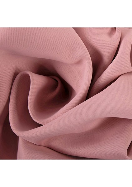 Hazır Karartma Blackout Pilesiz Fon Perde Pudra Pembe 80 x 240 cm