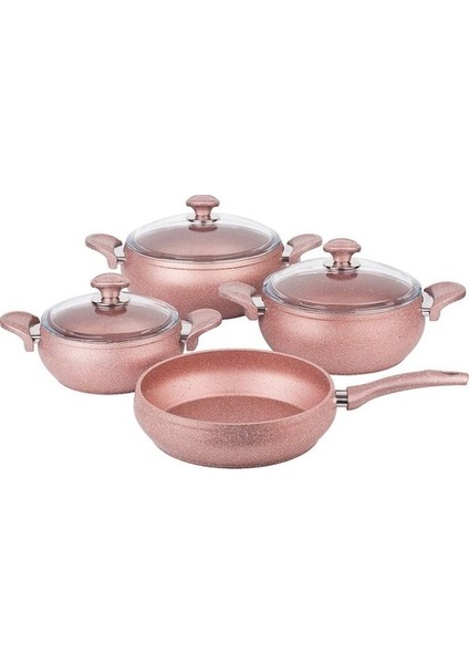 4'lü 7 Parça Granit Güveç Set