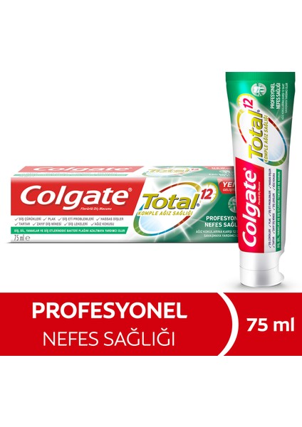 Total Profosyonel Nefes Sağlığı Diş Macunu 75 ml Ağız Kokusu için