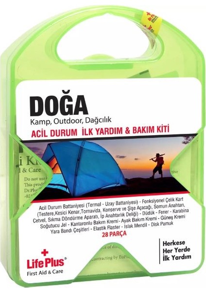 Dr Plus Doğa Acil Durum İlk Yardım ve Bakım Kiti 28 Parça