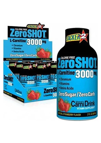 60 ml 3000 mg L-Carnitine 12 Adet Çilek Aromalı