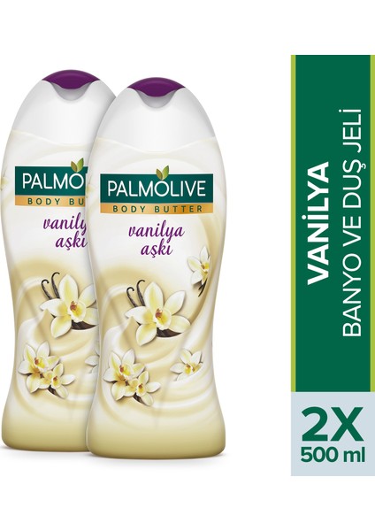 Duş Jeli Body Butter Vanilya Aşkı 500 ml x 2 Adet