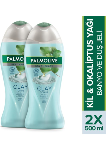 Spa Therapy Clay Tonus Kil Duş Jeli 500 ml x 2 Adet