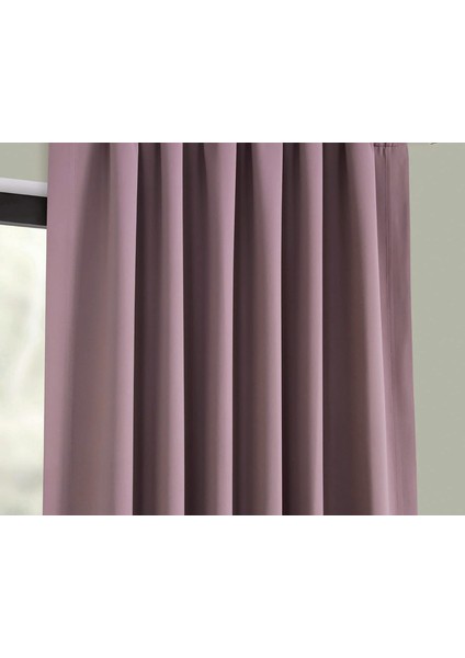 Hazır Karartma Blackout Pilesiz Fon Perde Gül Kurusu 80 x 250 cm