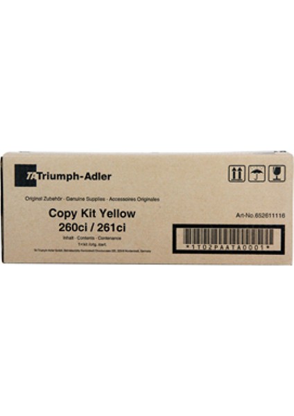 260CI/261CI 652611016 / 1T02PAAUT001 3.700 Sayfa Sarı Toner fiyatları