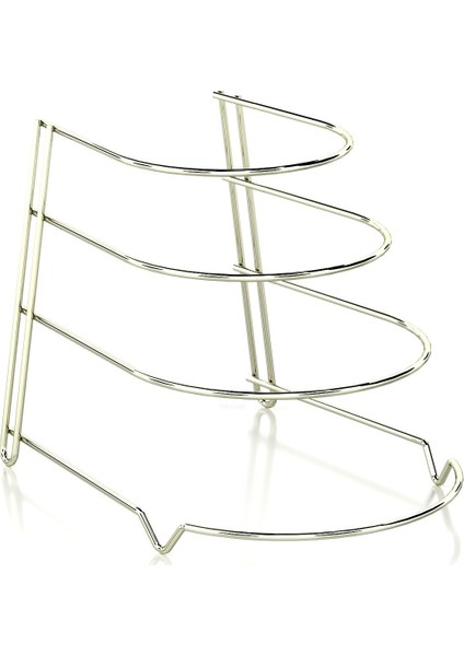 4 Katlı Metal Organizer Tava Rafı Altın KB086
