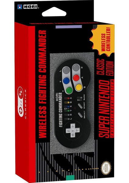 Nintendo Snes Nes Wii U Kablosuz Oyun Kolu Fighting Commander Classic