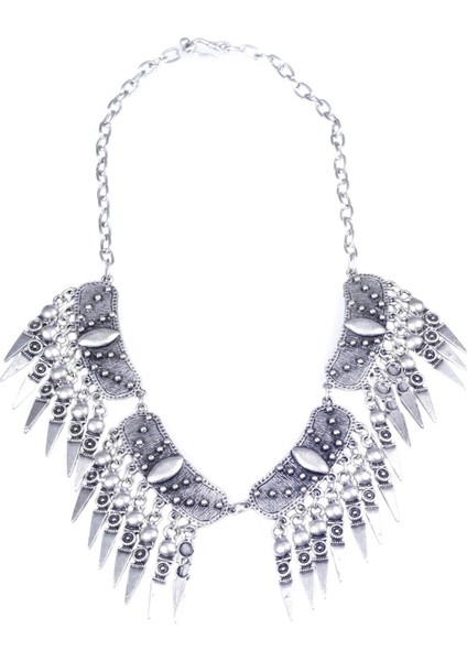 Kadın Antik Gümüş Kaplama Bohem Kolye fiyatları