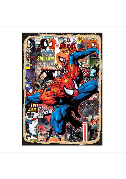 Spider Man Art Mdf Tablo